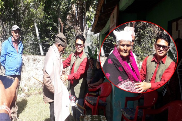बैतडीको दनपा ३ मा  जेष्ठ नागरिकलाई सम्मान